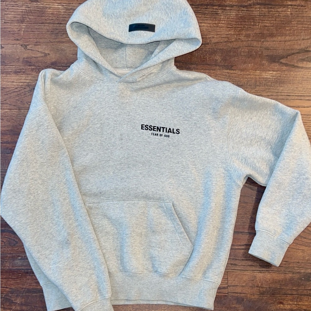 Essentials Heather Gray Hoodie